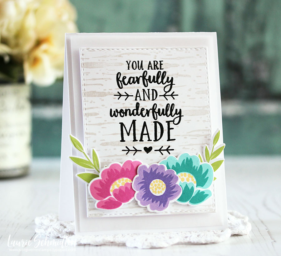 STAMPS: Little Lift Me Ups, Background Basics: Birch, Gran&#039;s Garden<br />
PAPER:...