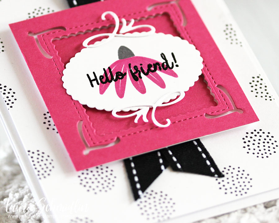 STAMPS: Flower Power<br />
PAPER: Stamper&#039;s Select White, Raspberry Fizz<br />
INK:...