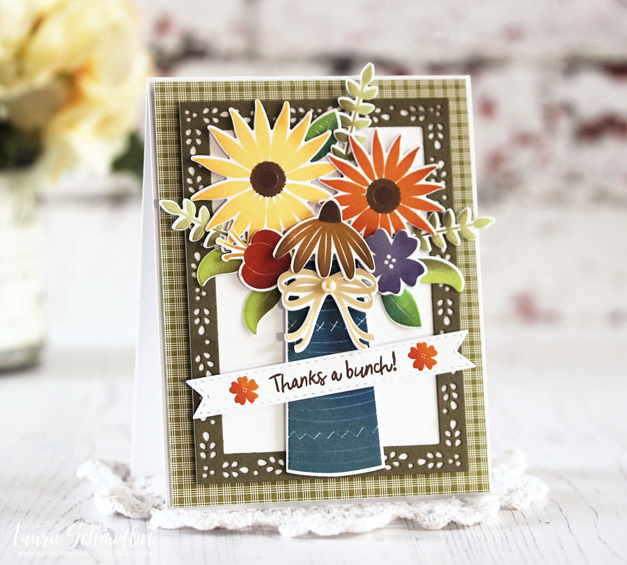 STAMPS: Flower Power<br />
INK: Harvest Gold, Summer Sunrise, Canyon Clay, Terracotta Tile,...