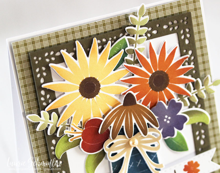 STAMPS: Flower Power<br />
INK: Harvest Gold, Summer Sunrise, Canyon Clay, Terracotta Tile,...