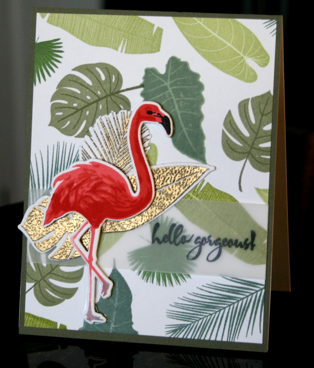 I recently received the Palm Prints set and this is my first card.  The images are so bold and...