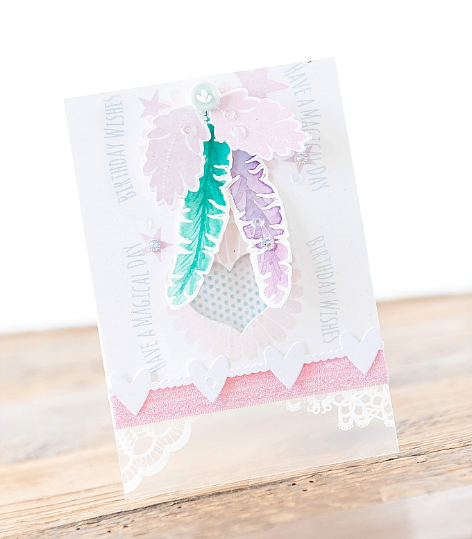 Featuring Rosie Posie stamps and dies.