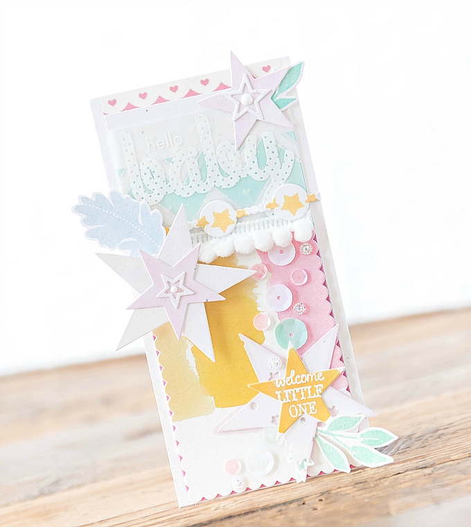 Featuring Rosie Posie stamps and dies, Seeing Stars dies, Confetti Garland dies and Journal Card...