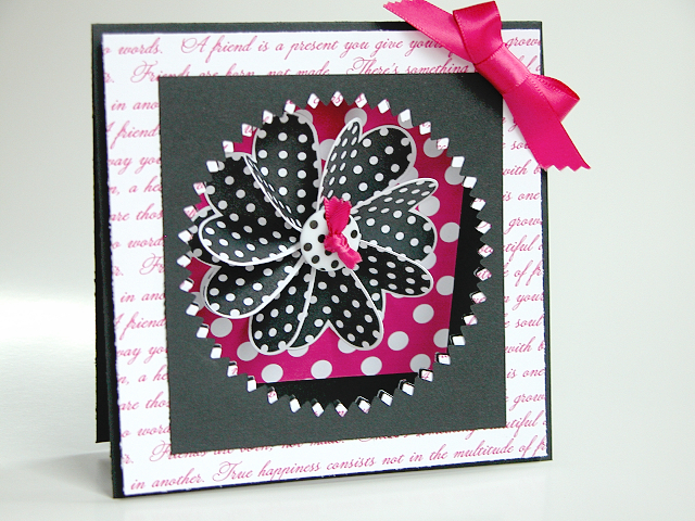 Bold Heart Prints Flower Card<br />
<br />
Stamps: Heart Prints<br />
Paper: Black cs,...