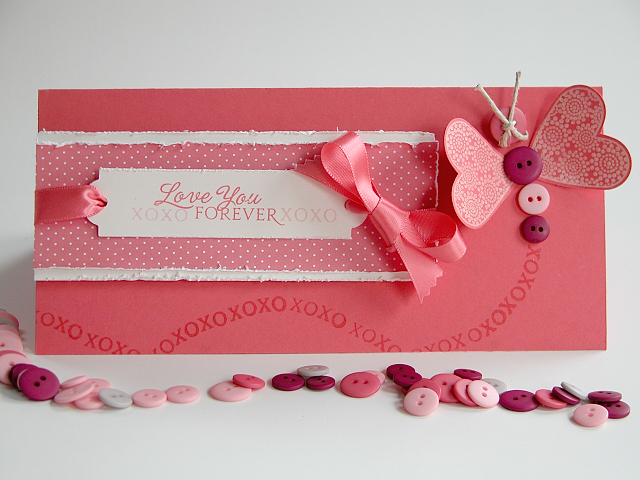 Love you Forever Butterfly<br />
<br />
Stamps: Heart prints<br />
Paper: Berry Sorbet,...