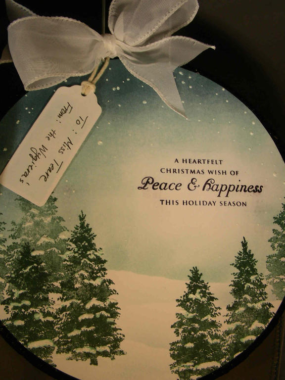 Altered Jiffy Pop popcorn containers for my son&#039;s teacher and EA.  I had a ton of fun...