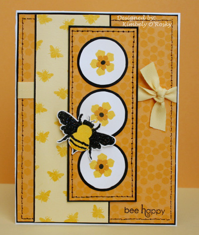 SC206<br />
<br />
Stamps: Honey Bees Paper: TAC white, Basic Black, Summer Sunrise, Lemon...