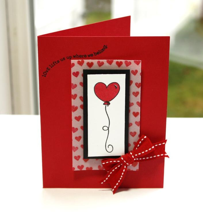 Solid Stamped Balloon<br />
<br />
Stamps- lOvE songs <br />
Ink- Black, Pure Poppy <br />...