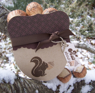 Nuts for you<br />
<br />
Stamps: forest friends, limitless lables<br />
cardstock: Kraft,...