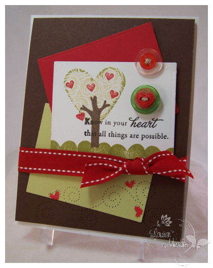 Tree of Love<br />
<br />
Stamps: Heart Prints/sentiments, Father Knows Best<br />
Cardstock:...