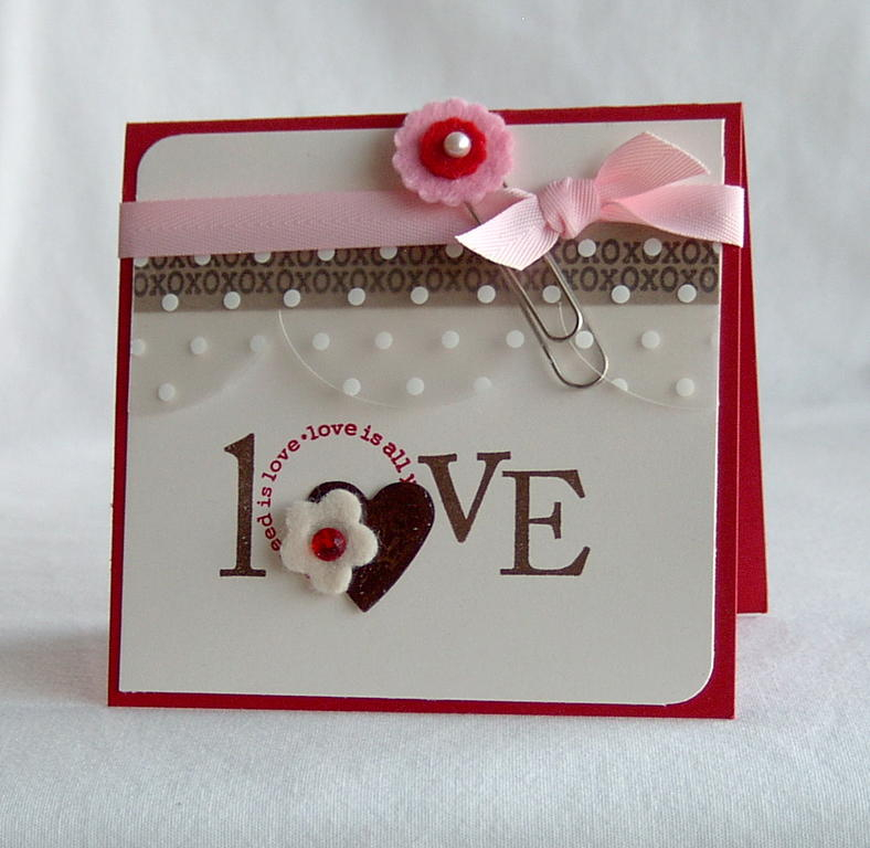 Papertrey Ink supplies:<br />
Love Songs stamp set<br />
Pure Poppy cardstock<br />
Vintage...