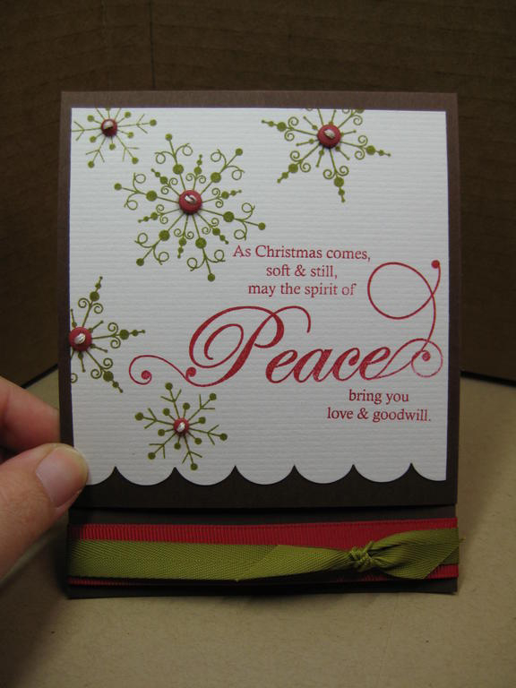 My favorite of the many, MANY cards I made with snowflake serenade and this year's PTI...