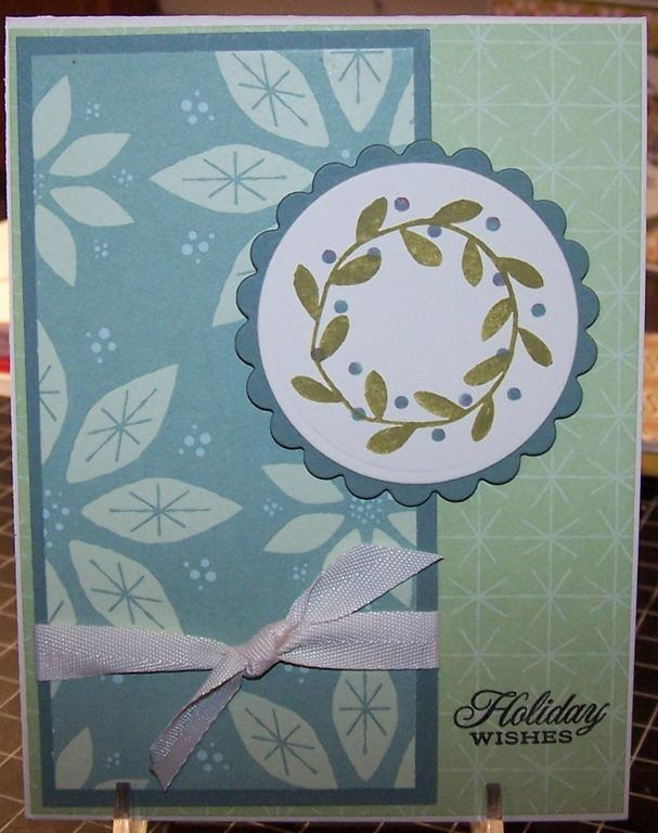 xmas card from rustic branches