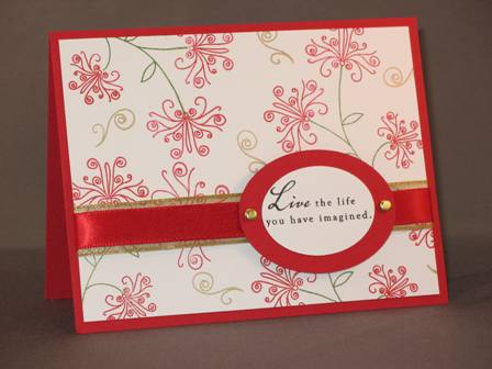 Please see the Anniversary Card for supplies used.