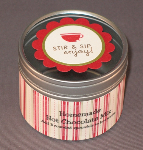 I made several tins and filled them with hot chocolate mix for my friends at work.<br />...