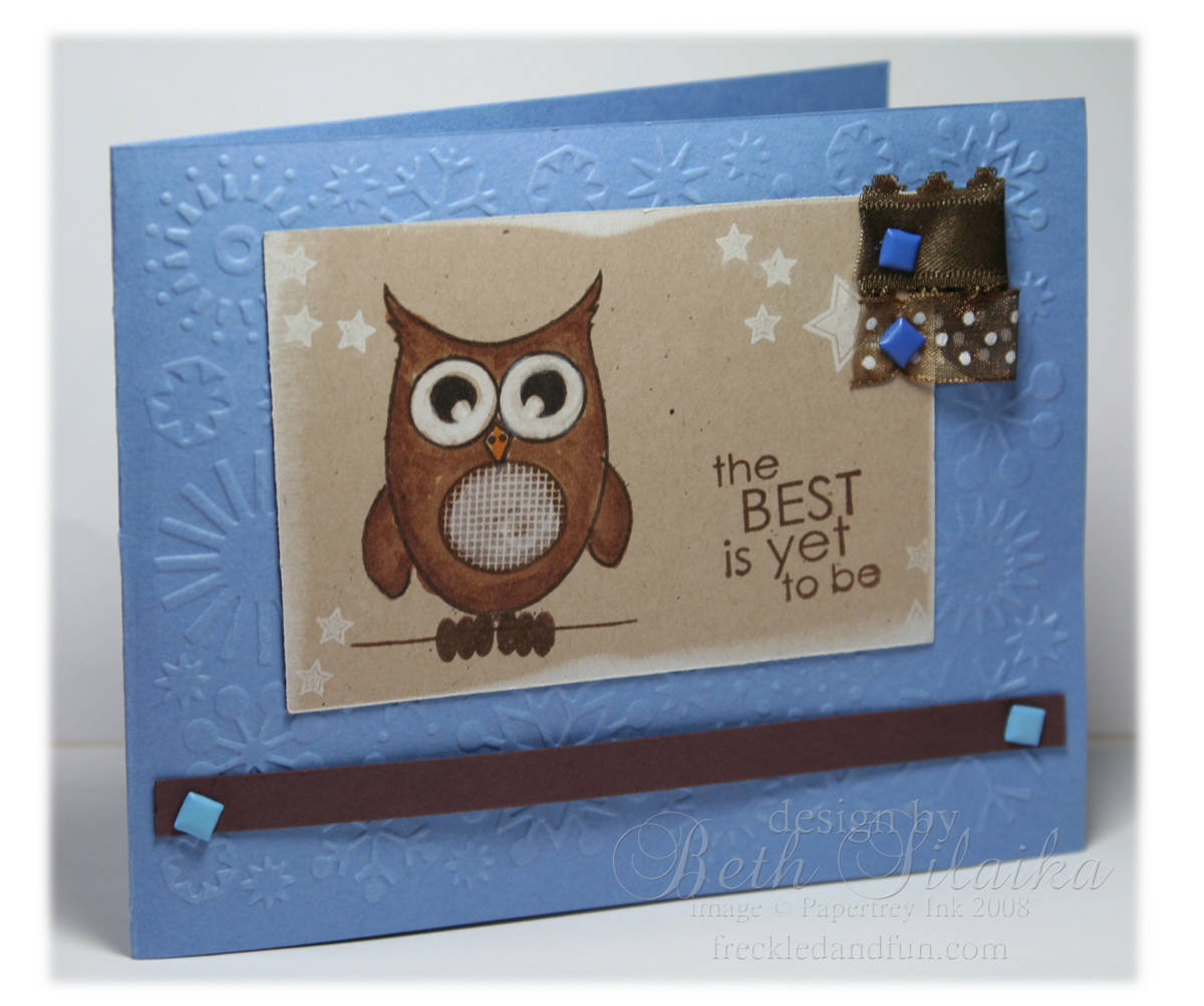 Retirement Card using owl set (and SU! sentiment)