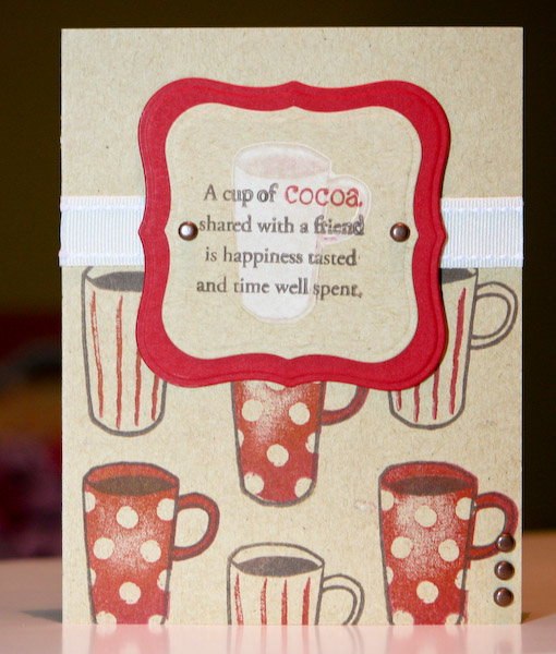 Credits<br />
Stamps: PTI Warm Happiness<br />
Ink: PTI Vintage Cream, PTI Dark Chocolate, PTI...