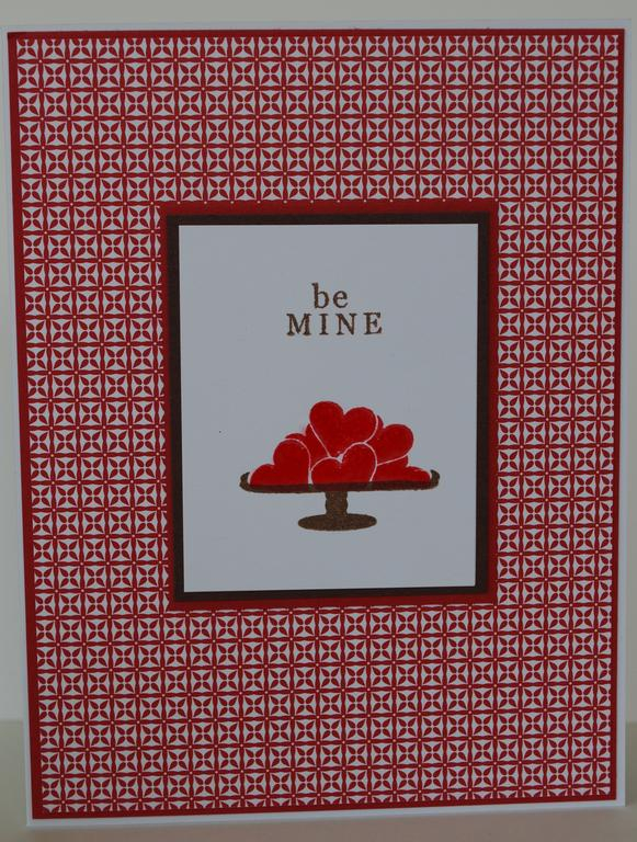 The hearts on a plate are from the Love Songs stamp set and the sentiment is from Limitless...