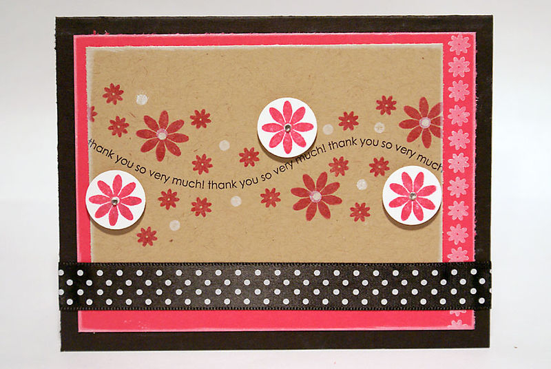 stamps: Around &amp; About Sentiments (Papertrey Ink)<br />
<br />
ink: Raspberry Fizz, Fresh...