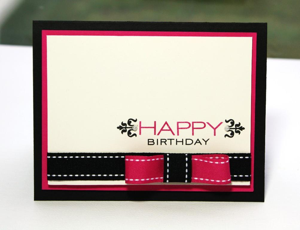 Stamps- Fresh alphabet, Simly Stationary, Birthday Basics<br />
Ink- Black,  Raspberry Fizz<br...