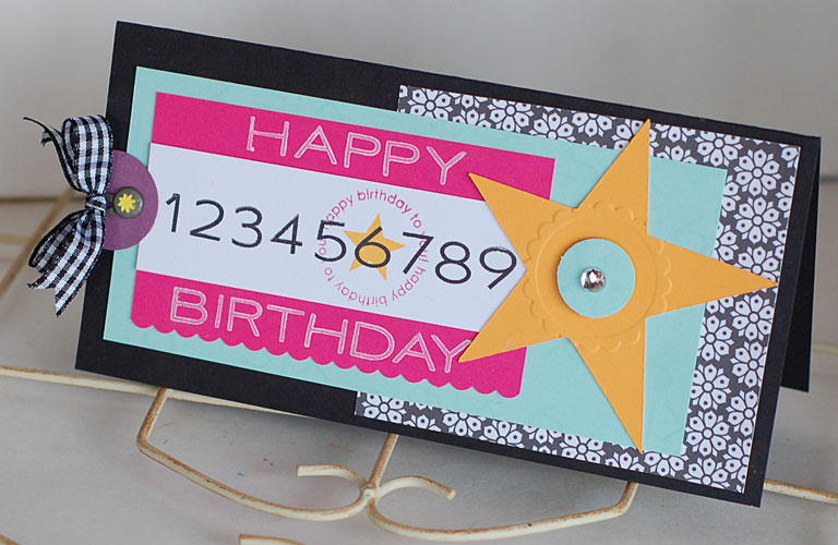 Happy 6th Birthday Card<br />
Stamps:  Fresh Alphabet, Around and About Sentiments<br />
Ink:...