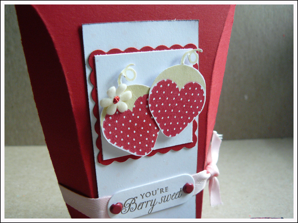 I got the idea for the boxes from a box of Lindt truffles that came in a Christmas gift basket....