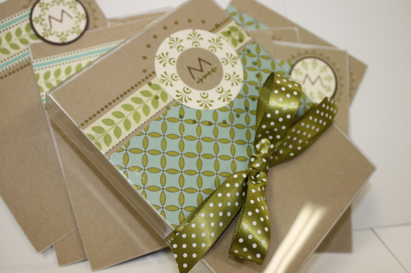 I used a clear stationery box to hold all my notecards.  I decorated a piece of cardstock and...