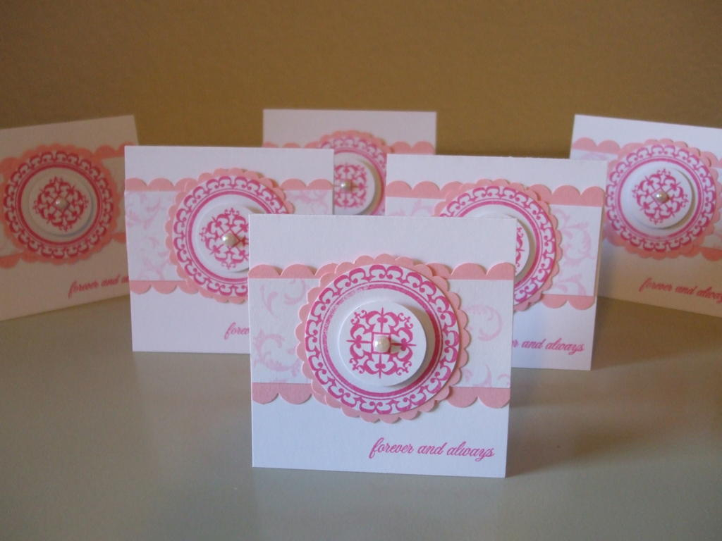 3x3 Anniversary cards using PTI Wedding Day Set
