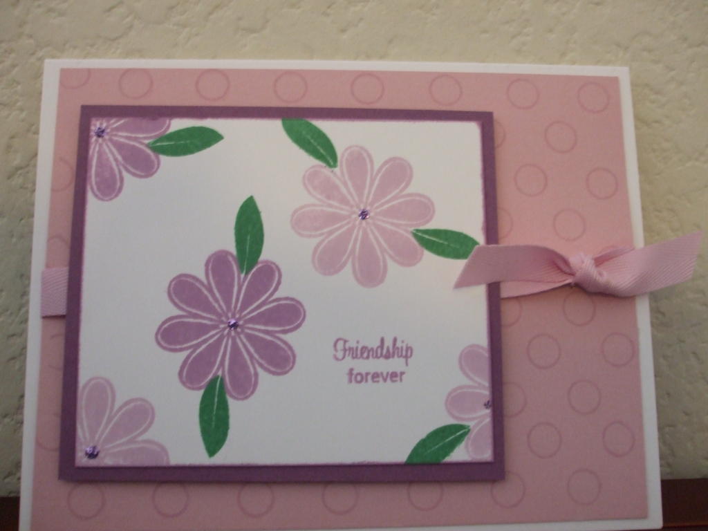 PTI Garden of Life and Polka Dot Basics. I was very much impressed by a card made by Natasha...