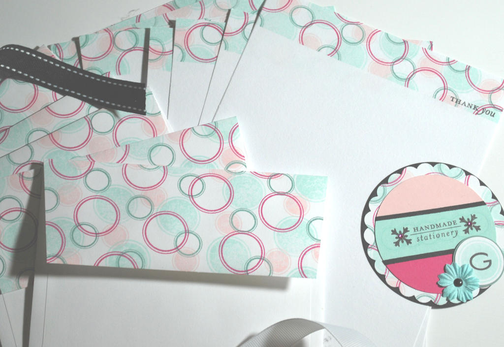 Supplies:<br />
Stamps - Simply Stationary<br />
Ink - True Black, Ocean Tides, Aqua Mist,...