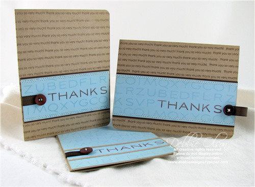 Fresh Alphabet Thank You Notes