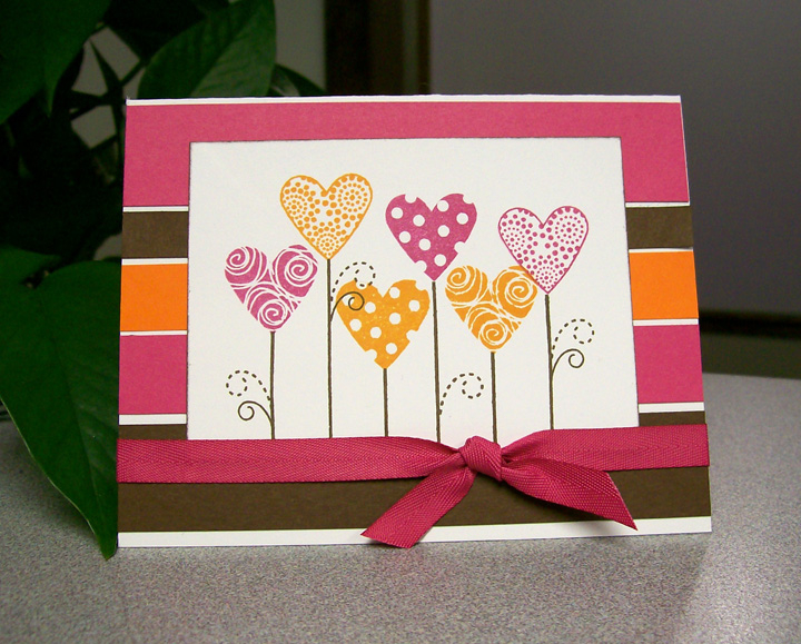 Paper:  Raspberry Fizz, Dark Chocolate, White (PTI), orange (unknown)<br />
Ink:  Raspberry...