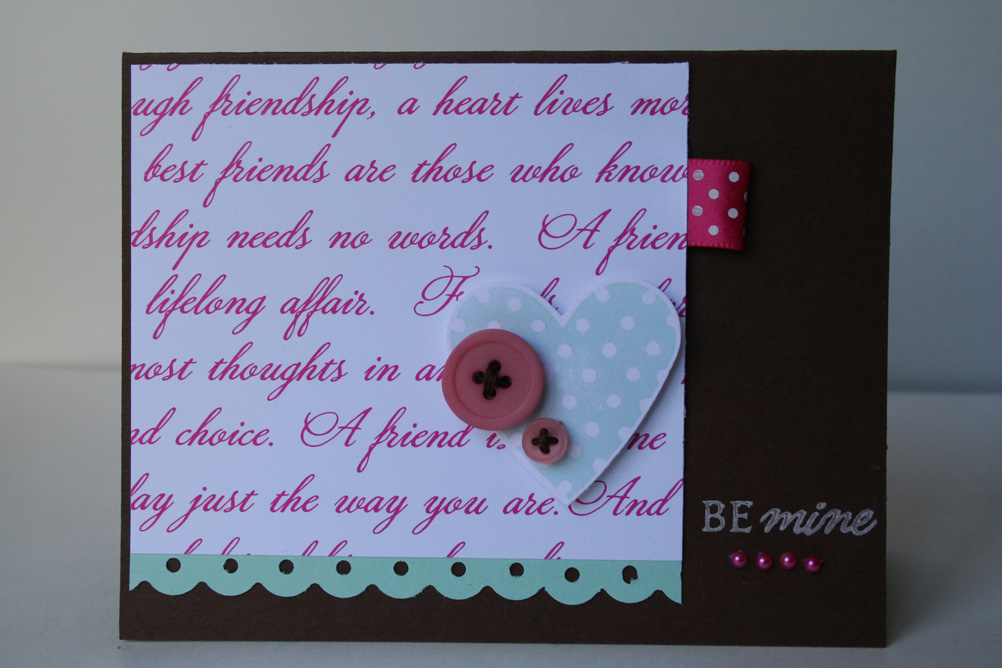 Stamps: Heart Prints (PTI)<br />
Paper: Dark Chocolate, SS White, Aqua Mist, Raspberry Fizz...
