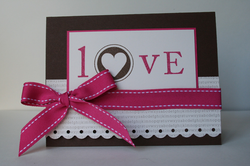Choco-raspberry love:<br />
Stamps: Love Songs (PTI)<br />
Paper: Dark Chocolate, Raspberry...