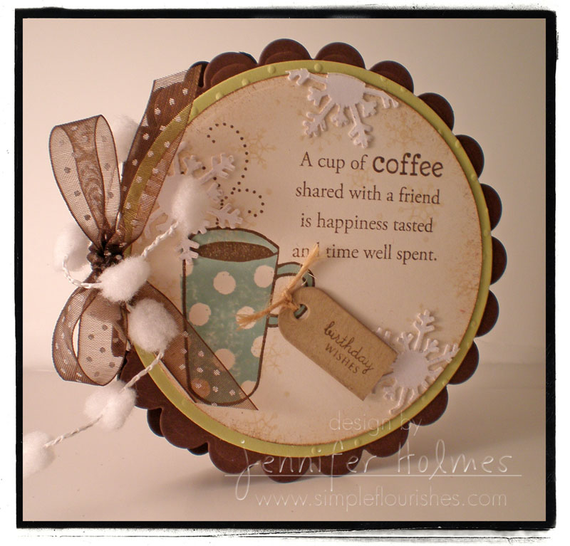 For a winter birthday...a coffee gift card is waiting inside!