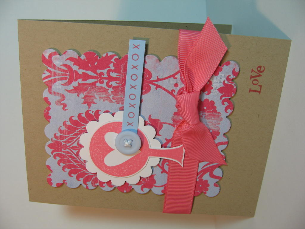 PTI: Simple Alphabet, Mixed Messages, Kraft Cardstock, Berry Shorbet Ribbon &amp; Ink<br />...