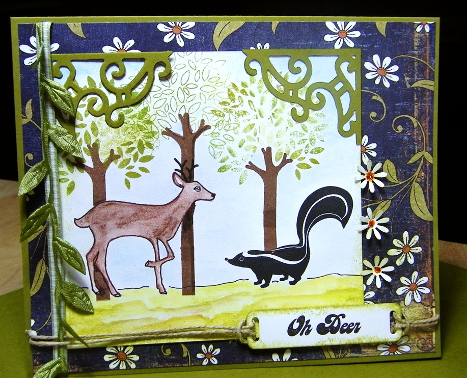 Here&#039;s my non-GSS Forest Friends card.  Wasn&#039;t done in time, and I wasn&#039;t liking...