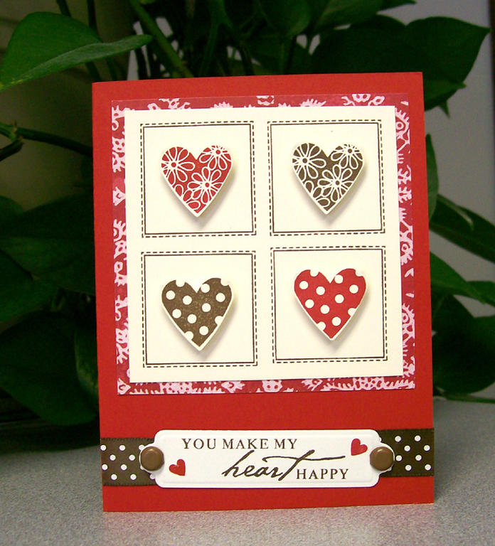 Paper:  Pure Poppy, Dark Chocolate, Vintage Cream<br />
Ink:  Pure Poppy, Dark Chocolate<br />...