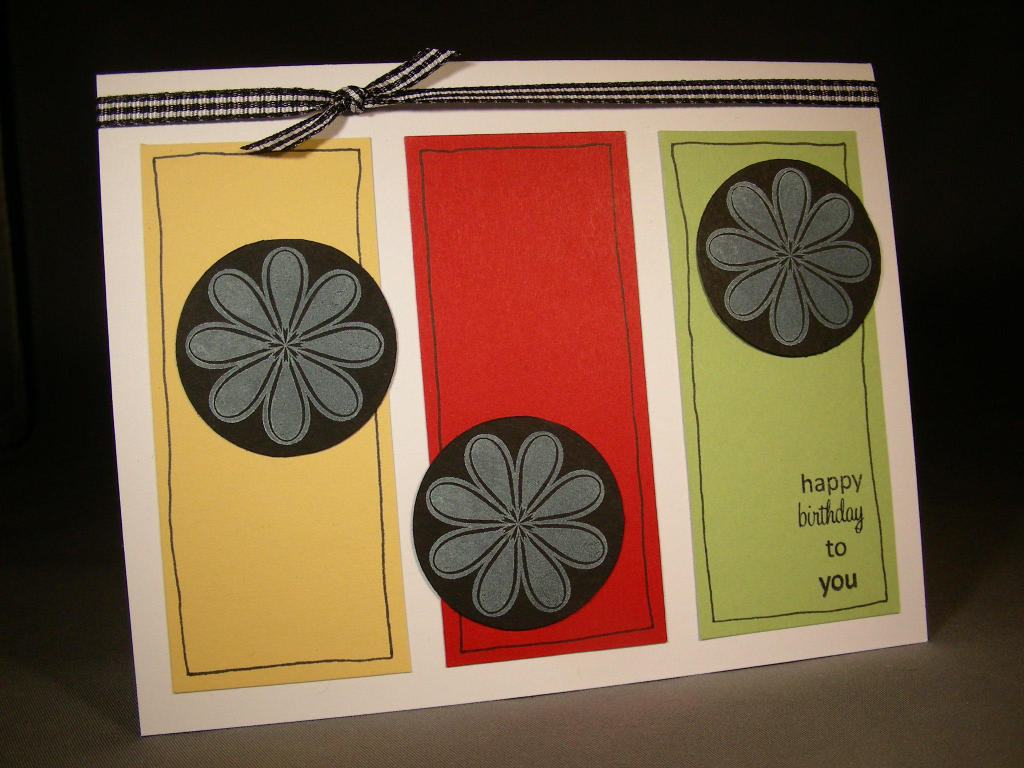 Did this for Kristina Werner&#039;s color challenge #39.  Fun colors!!