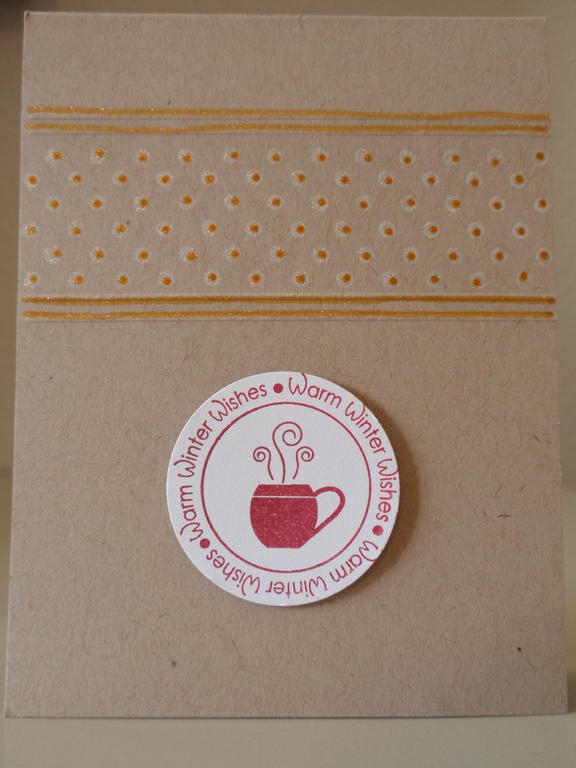 Holiday Card using Holiday Tag Collection and Polka Dot Prints. I used some Martha stewart...