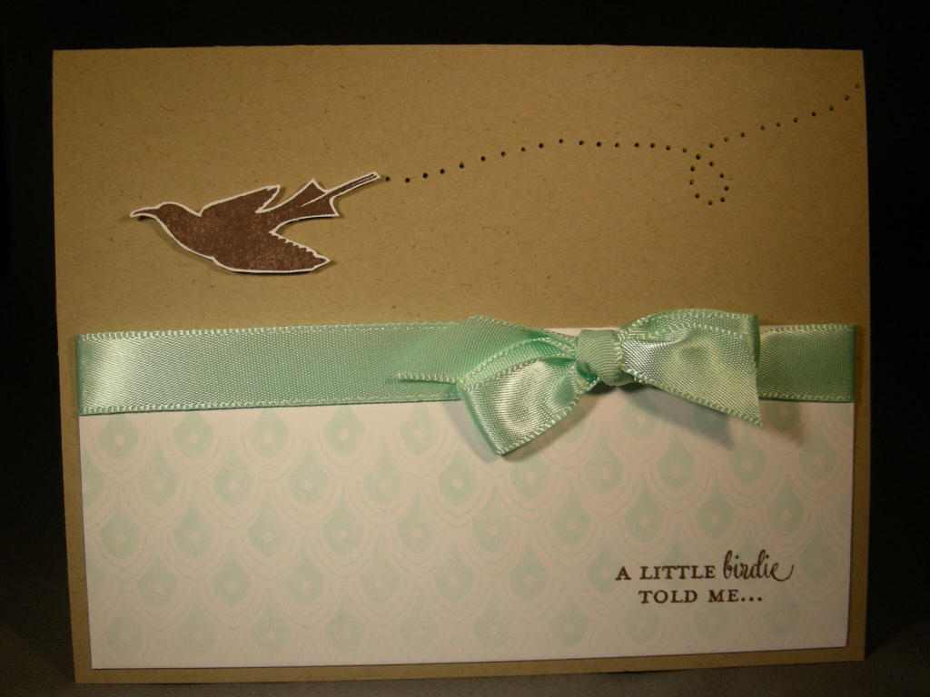Made this for the Jan. blog hop where Nichole asked us to make a birthday card.  I love the aqua...