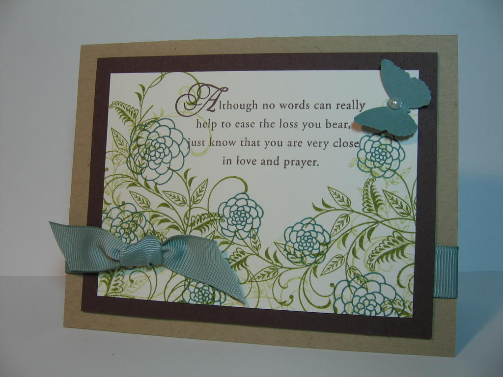 I love this set!  This is a quick sympathy card for a friend.<br />
With Sympathy, Ocean Tides,...