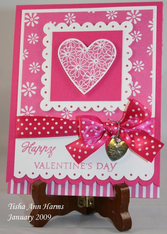 2008 Valentine Card; Heart Print Stamp Set<br />
<br />
Paper:<br />
Papertrey Ink 8 Â½ x 11...