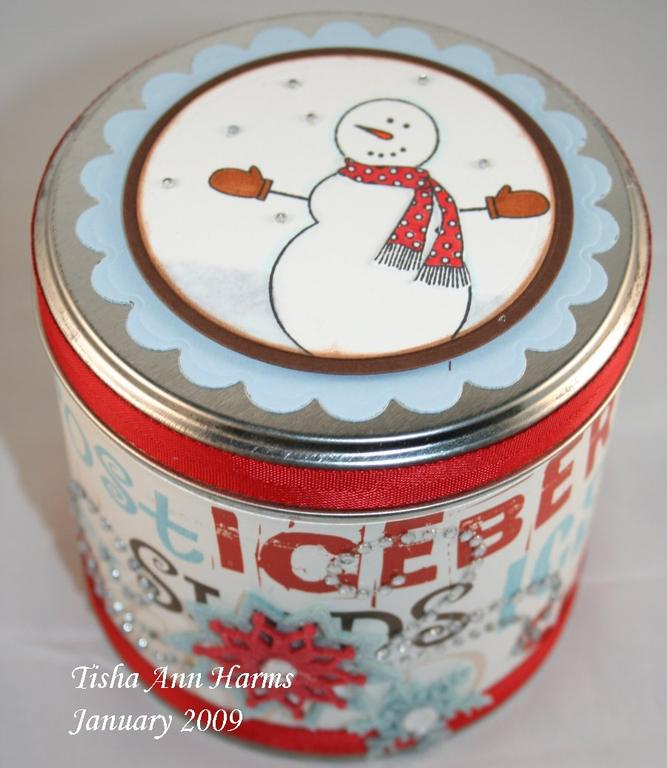 Snowman Tin; Made of Snow<br />
<br />
Ink:<br />
Memento Tuxedo Black<br />
<br />...