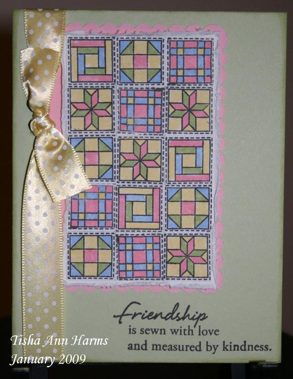 Freindship Quilt; Quilt Sampler Stamp Set