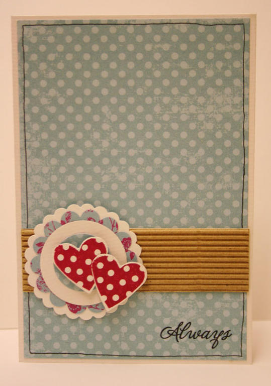 Always Valentine card made using the Heart Print stamps <img...