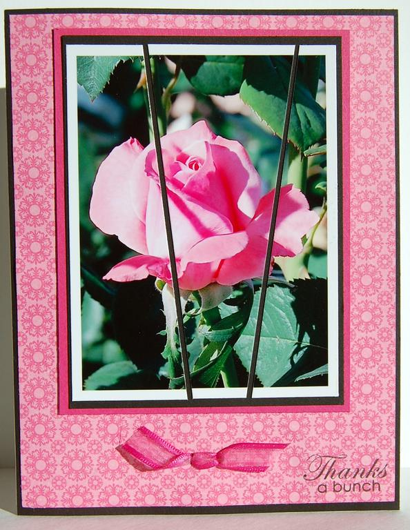I made this card for  a challenge in a publication. This is one of 6 cards. All the photos were...