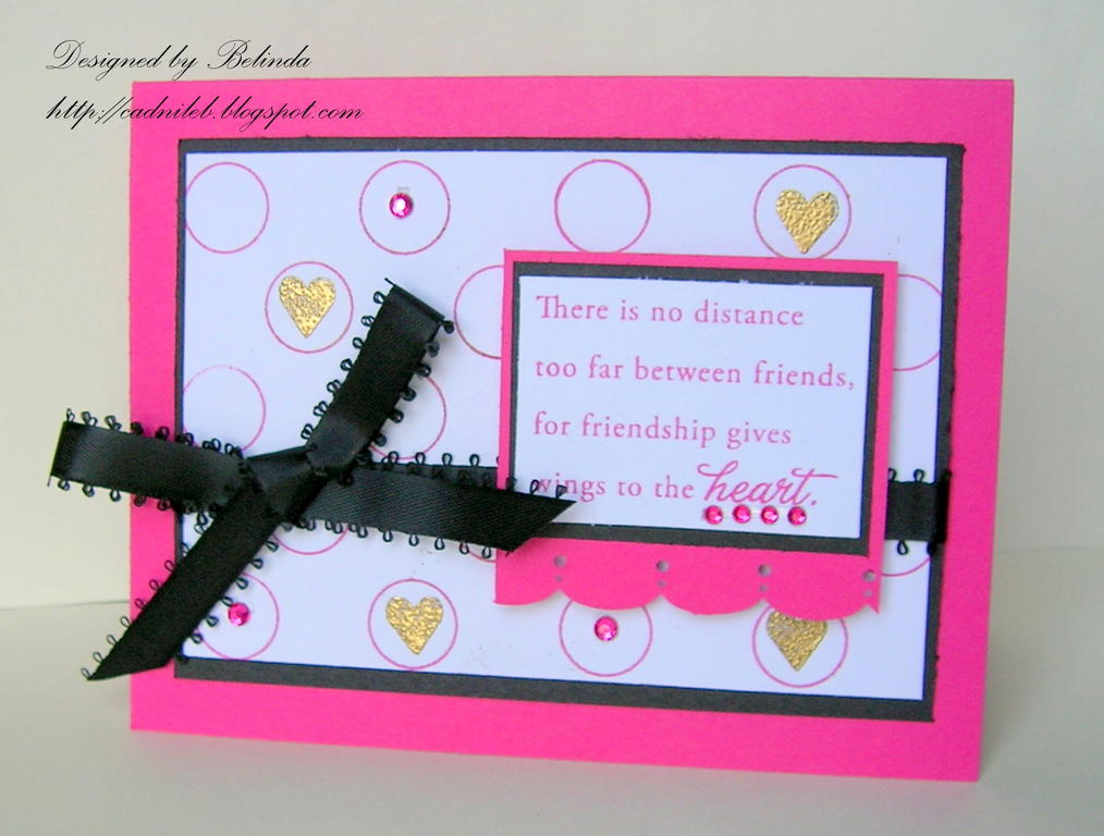 Just wanted to create a fun whimsical card. The heart from Limitless Labels fit within the polka...