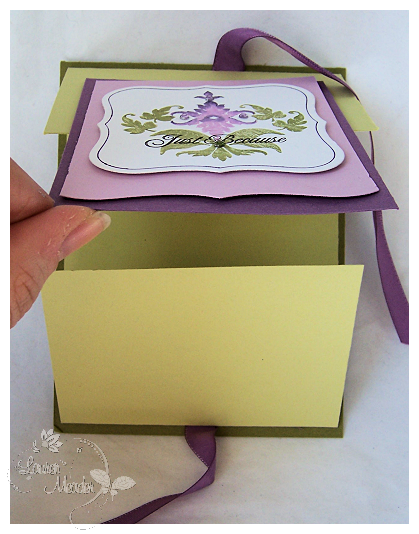 Just Because opening<br />
<br />
Supplies<br />
<br />
Stamps : Damask Designs<br />...