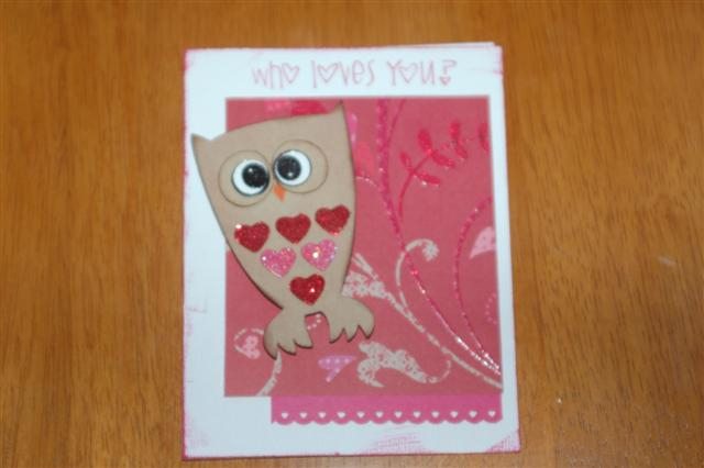 i used wise owls for the eyes and beak on my valentine owl that i cut out with my cricut!